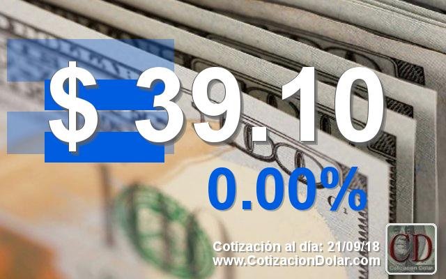 21-09-2018 abre dolar hoy $ 39,10